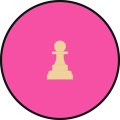 chess king figure. illustration for web and mobile design.