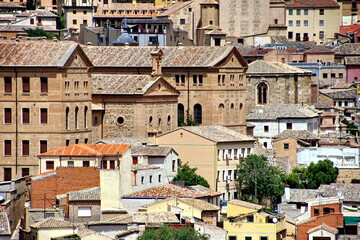 Panorama of the old city of Toledo, the former capital of Spain.
