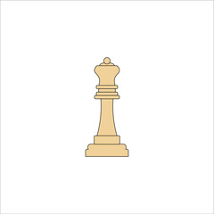 chess king figure. illustration for web and mobile design.