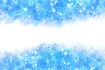 空 雲 ブルー 夏 水彩 背景