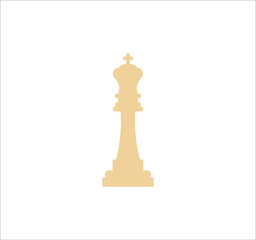 chess king figure. illustration for web and mobile design.