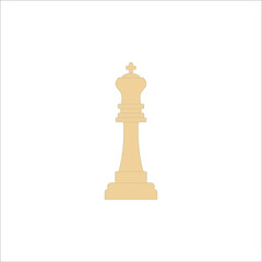 chess king figure. illustration for web and mobile design.