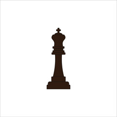 chess king figure. illustration for web and mobile design.