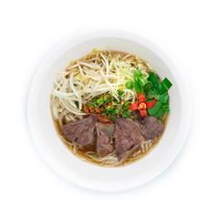 Rice Noodles with Beef in Clear Soup  Vietnamese Food
