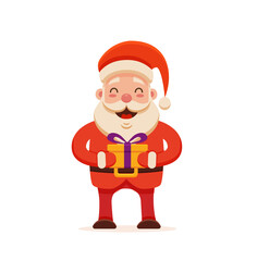 Cartoon Santa Claus for Your Christmas and New Year greeting Design