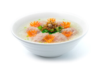 Rice Porridge boiled with Marinate Pork