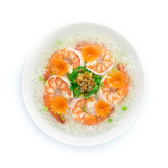 Rice Porridge boiled with Shrimps