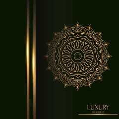 Mandala design invitation card and ethnic design part 2. Vector Illustration. Luxury mandala background, decorative background with an elegant mandala design,