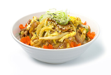 Butadon or Stir fried pork and egg on rice