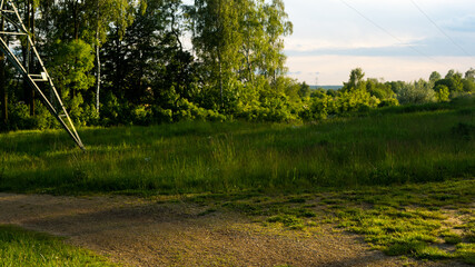 Obraz premium Landscapes and views in the Botanical Garden in Radzionków. Ready for entry.