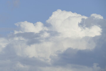 Weisse Wolken, Blauer Himmel, Hintergrundbild, Deutschland, Europa