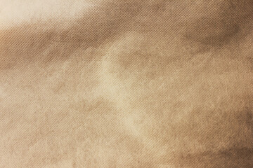Grunge abstract beige textures background. Dark brown hessian color surface, dirty sackcloth material or wall texture design. Seamless canvas background with empty copy space