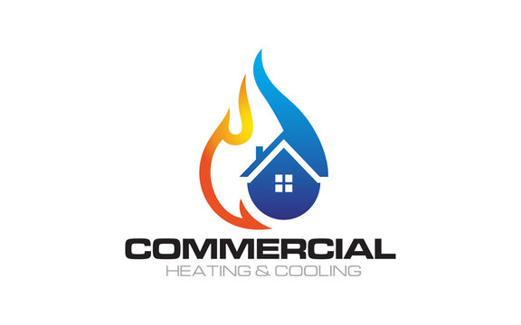 Illustration of Fire and Cooling logo design