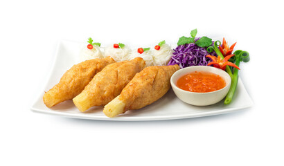 Vietnamese Shrimp Deep Fried on Sugarcane Stick