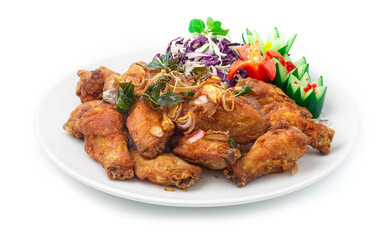 Fried Chicken with Crispy Thai Herbs