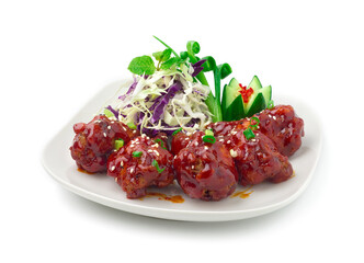 Spicy Korean Fried Chicken Bonchon Sauce Korean