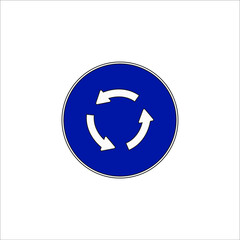 roundabout traffic signs icons. illustration for web and mobile design.