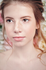 Fototapeta premium close up portrait of beauty