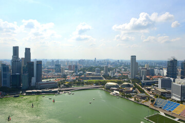 Obraz premium Singapore, beautiful city of Sigapur, beautiful building, business, city, sea, beach, tourism, green city, travel, inception, hotels,