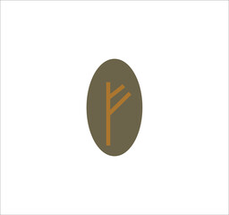 Viking rune. illustration for web and mobile design.
