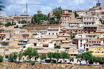 Obraz premium Panorama of the old city of Toledo, the former capital of Spain.