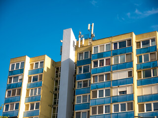 View on old flats in Szekesfehervar