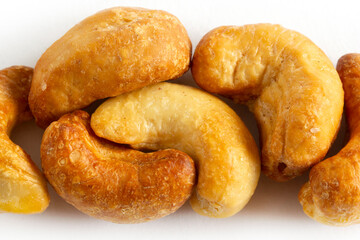 cashew nuts isolated on white background