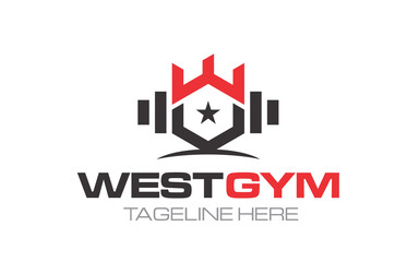 Creation logo design for fitness and bodybuilding