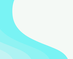 Turquoise background with waves. Vector graphics.