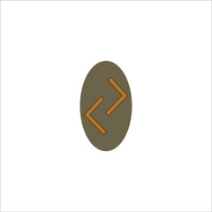 Viking rune. illustration for web and mobile design.