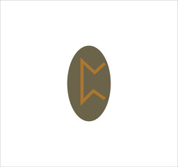Viking rune. illustration for web and mobile design.