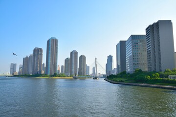 永代橋からの風景/Sumida River Sight from EITAIBASHI