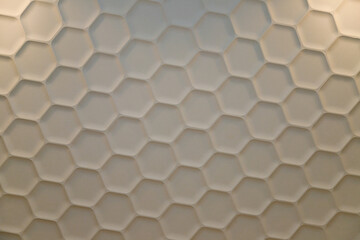 Honeycomb pattern texture background or backdrop, wall design, modern interior