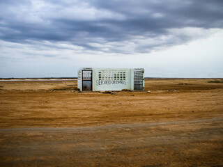 Toilet in the desert in Colombia