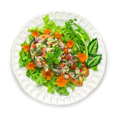 Grill  Salmon Spicy Salad