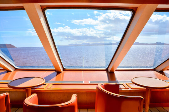 Interior of a cruise boat , digitally created photo image