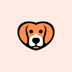 Dog logo illustration, Pet Shop Vector Logo Template. This logo could be use 
as logo of pet shop, pet clinic, or others