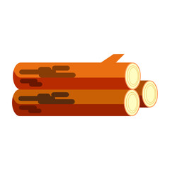 Firewood. Logs, wood, campfire, fuel. Camping concept. illustration can be used for topics like campsite, fire, bonfire