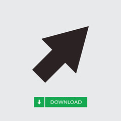 Arrow vector icon, simple sign for web site and mobile app.