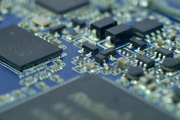 close up of a circuit board