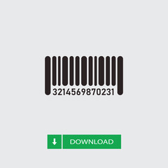 Barcode vector icon, simple sign for web site and mobile app.