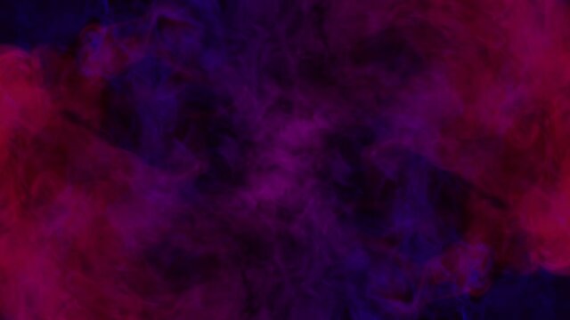 Smoke on a black background. Bright colorful smoke. Blue, raspberry, red, purple background. Beautiful abstract background. smoke texture. Pattern.