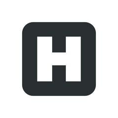 Fototapeta premium Helipad icon