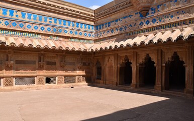 Obraz premium Interior of Man Singh Palace in Gwalior Fort