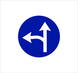 Single directions traffic signs icons. illustration for web and mobile design.