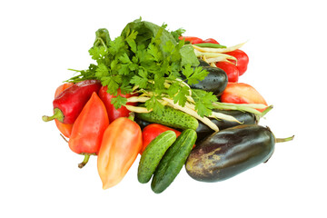 Group fresh vegetables