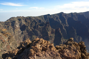 --Volcano crater, La Palma, Canary Isles