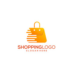 shopping logo vector illustrator