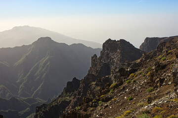 Fototapeta na wymiar --Volcano crater, La Palma, Canary Isles