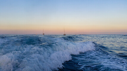 Pastel-colored seascape at sunset -Malta